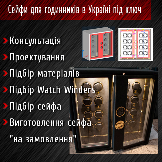 Сейфи для годинників в Україні з watch winders