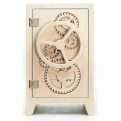 Дизайнерский деревянный сейф сделанный на ЧПУ