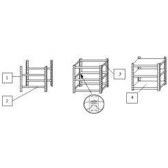 Стеллажи модульные (полочные) СТ-4/1 М, СТ-4/1 О
